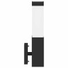 Lampe Murale d'Extérieur Noir Acier Inoxydable IP44 