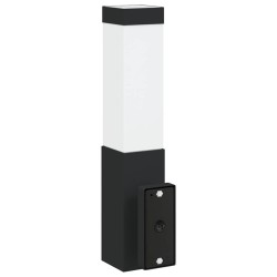 Lampe Murale d'Extérieur Noir Acier Inoxydable IP44 