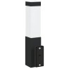 Lampe Murale d'Extérieur Noir Acier Inoxydable IP44 