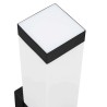 Lampe Murale d'Extérieur Noir Acier Inoxydable IP44 
