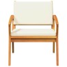 Chaises de jardin 2 pcs 59,5x70,5x72,5 cm En bois d'acacia massif 