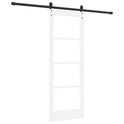 Porte coulissante avec quincaillerie 'ORKDAL'Blanche 73,5x198,5 cm 
