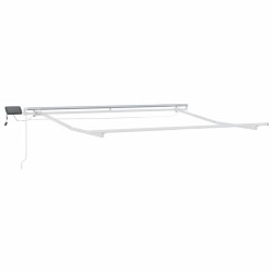 Auvent manuel rétractable marron 350x250 cm 