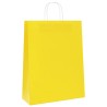 Sacs en papier 50 pcs avec poignées jaune 32x12x42 cm 