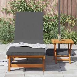 Fauteuil roulant avec table et coussin en bois d'acacia massif 