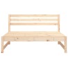 Canapés centraux de jardin 2 pcs 120x80 cm bois de pin massif 