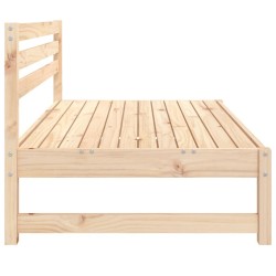 Canapés centraux de jardin 2 pcs 120x80 cm bois de pin massif 
