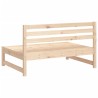Canapés centraux de jardin 2 pcs 120x80 cm bois de pin massif 