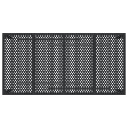 Table de jardin anthracite 200x100x72 cm acier 