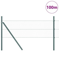 Clôture hexagonale Verte 0.4x100 m Acier 