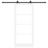 Ensemble de Porte Coulissante 'ORKDAL'Blanche 93x211 cm 