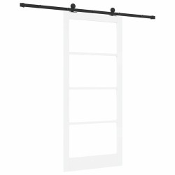 Ensemble de Porte Coulissante 'ORKDAL'Blanche 93x211 cm 