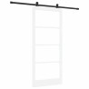 Ensemble de Porte Coulissante 'ORKDAL'Blanche 93x211 cm 