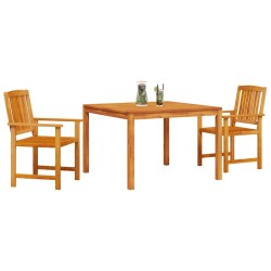 Ensemble de salle à manger extérieur 3 pcs 110 x 110 x 75 cm 
