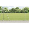 Grillage Euro avec 7 poteaux à renflement 1,6 x 10 m en acier galvanisé 