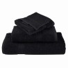 Gants de toilette 10 pcs Noir 15 x 21 cm Coton 