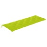 Banc Batavia avec coussin vert brillant 150 cm Bois teck massif 