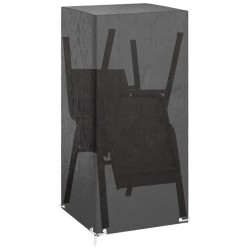 Housse de chaise de jardin 8 œillets 75x70x140 cm PE 