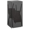 Housse de chaise de jardin 8 œillets 75x70x140 cm PE 