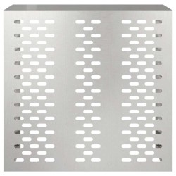Housse de climatiseur 110x50x105 cm Inox 