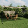 Belvédère beige 4x4 m 180 g/m² tissu et acier 