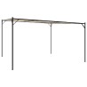 Belvédère beige 4x4 m 180 g/m² tissu et acier 