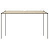 Belvédère beige 4x4 m 180 g/m² tissu et acier 
