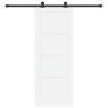 Porte coulissante ORKDAL blanche 78x202 cm en bois massif de pin 