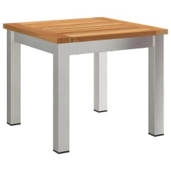 Ensemble de repas extérieur 3 pcs Bois de teck solide 