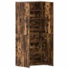 Cabinet à chaussures Chêne fumé 80x35,5x180 cm Bois d'ingénierie 