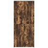 Cabinet à chaussures Chêne fumé 80x35,5x180 cm Bois d'ingénierie 