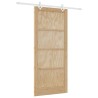 Porte coulissante avec quincaillerie 93x211 cm Bois massif Pin 