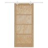 Porte coulissante avec quincaillerie 93x211 cm Bois massif Pin 