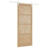 Porte coulissante avec kit de quincaillerie 93x232 cm en bois massif de pin 