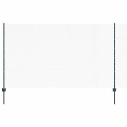Piquets de clôture 11 pcs U-Channel vert 140 cm en acier 