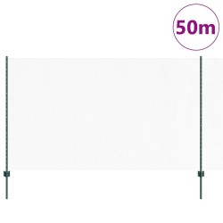 Piquets de clôture 11 pcs U-Channel vert 140 cm en acier 