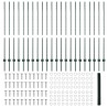 Piquets de clôture 11 pcs U-Channel vert 140 cm en acier 