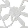 Banc de jardin 100 cm Aluminium coulé Blanc 