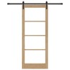Porte coulissante avec set de quincaillerie 'ORKDAL'Bois & Verre 