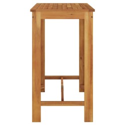 Table de bar de jardin 120x60x105 cm Bois d'acacia solide 