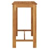 Table de bar de jardin 120x60x105 cm Bois d'acacia solide 