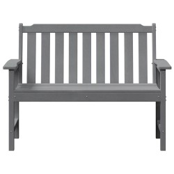 Banc de jardin gris clair 120 cm HDPE 