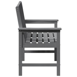 Banc de jardin gris clair 120 cm HDPE 