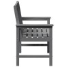 Banc de jardin gris clair 120 cm HDPE 
