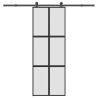 Porte coulissante kit de quincaillerie trempé verre aluminium 