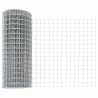 Clôture Euro avec 7 poteaux en pointe, 1x10 m, en acier galvanisé 