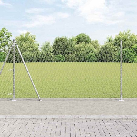 Clôture Hexagonale 1,2x50 m Acier Galvanisé 