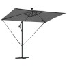 Parasol banane à mât déporté Anthracite 294 x 200 x 254 cm 