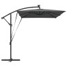 Parasol banane à mât déporté Anthracite 294 x 200 x 254 cm 