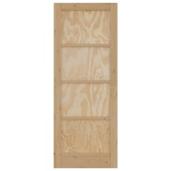 Porte Intérieure 'ORKDAL'78x202x4 cm en Bois Massif Pin 